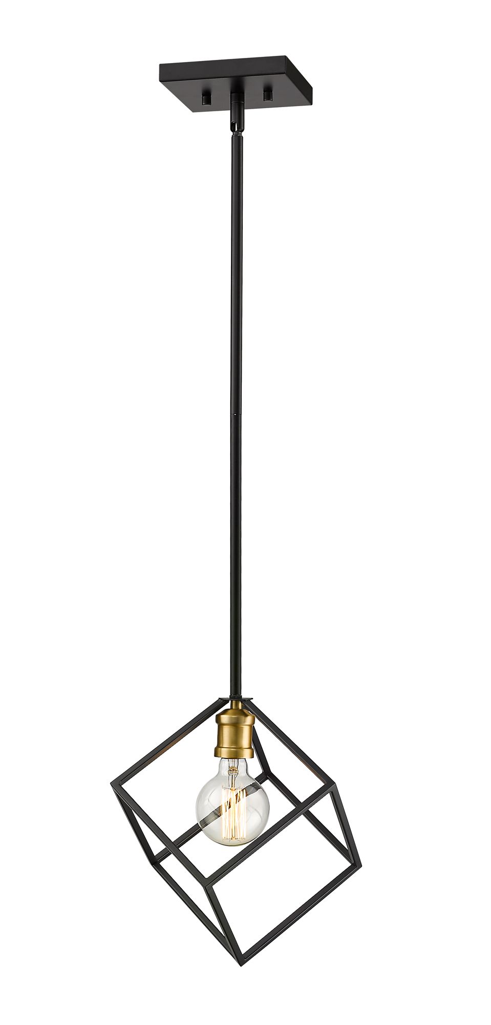 Image 5 Vertical by Z-Lite Bronze + Olde Brass 11.25 inch 1 Light Pendant more views