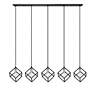 5_Vertical by Z-Lite Matte Black + Brushed Nickel 5 Light Island Pendant more views