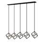 6_Vertical by Z-Lite Matte Black + Brushed Nickel 5 Light Island Pendant more views