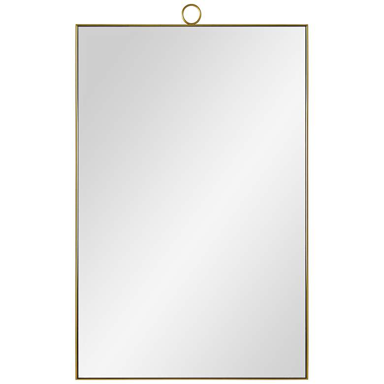 Image 1 Vertice Brass Metal 24 inch x 38 inch Wall Mirror