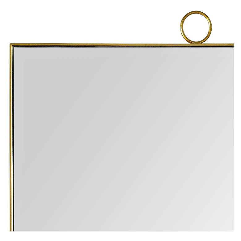 Image 2 Vertice Brass Metal 24 inch x 38 inch Wall Mirror more views