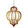 Vertigo 19" Wide Gold Leaf Chandelier