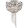 Veruglia 16" Wide Beaded Crystal Bowl Halogen Ceiling Light