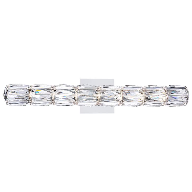 Image 1 Verve 25"W Polished Stainless Steel Crystal LED Bath Light