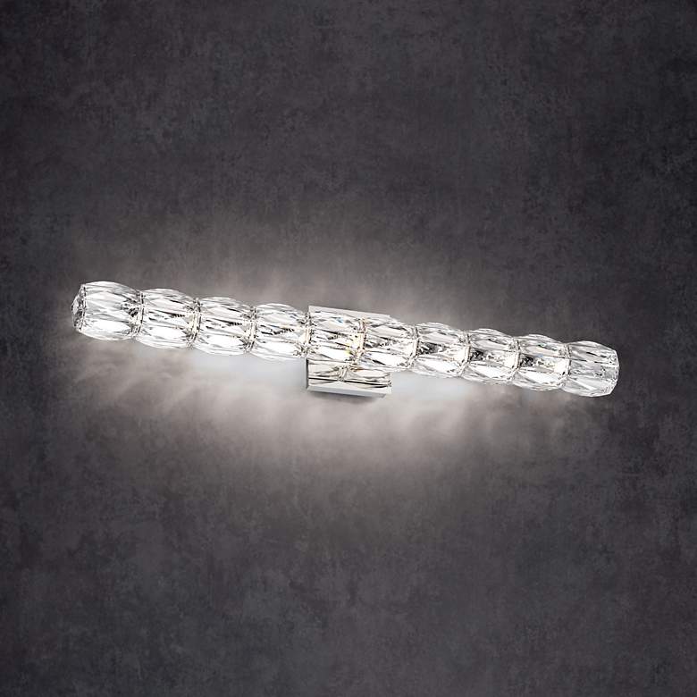 Image 1 Verve 30 3/4" Wide Polished Stainless Steel LED Bath Light