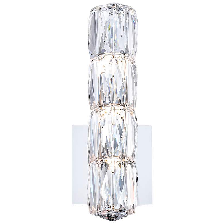 Image 1 Verve LED 12.9 inchH x 4.8 inchW 1-Light Crystal Wall Sconce