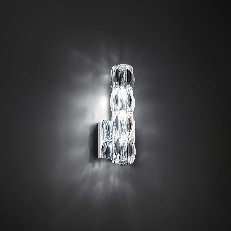 Image 3 Verve LED 12.9"H x 4.8"W 1-Light Crystal Wall Sconce more views