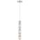 Verve LED 19"H x 3"W 1-Light Crystal Mini-Pendant in Stainless St