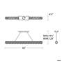 6_Verve LED 19"H x 3"W 1-Light Crystal Mini-Pendant in Stainless St more views