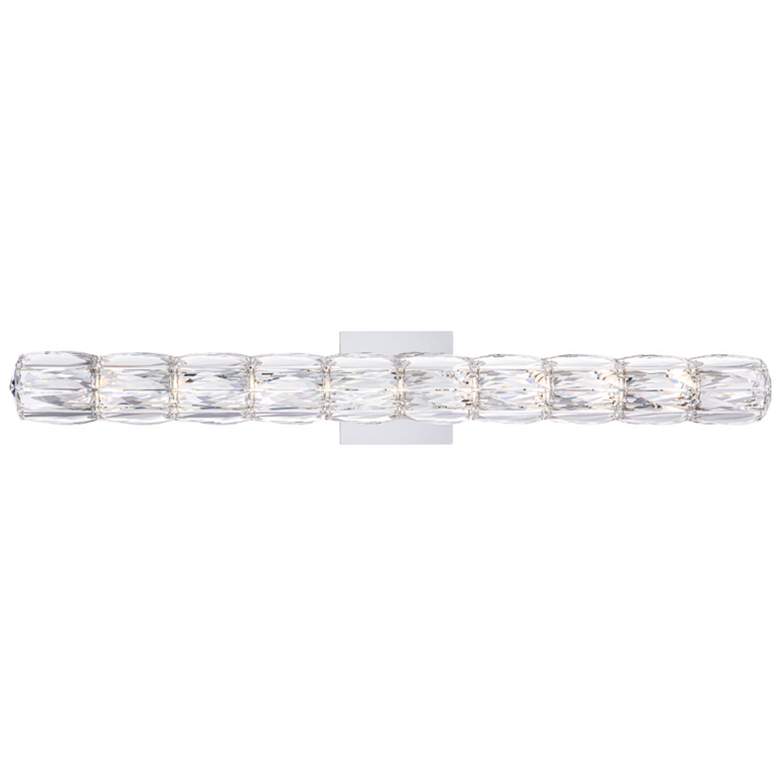 Image 1 Verve LED 31 inch Wide Pol. Stainless Steel Clear Crystal 1-Light Wall Lig