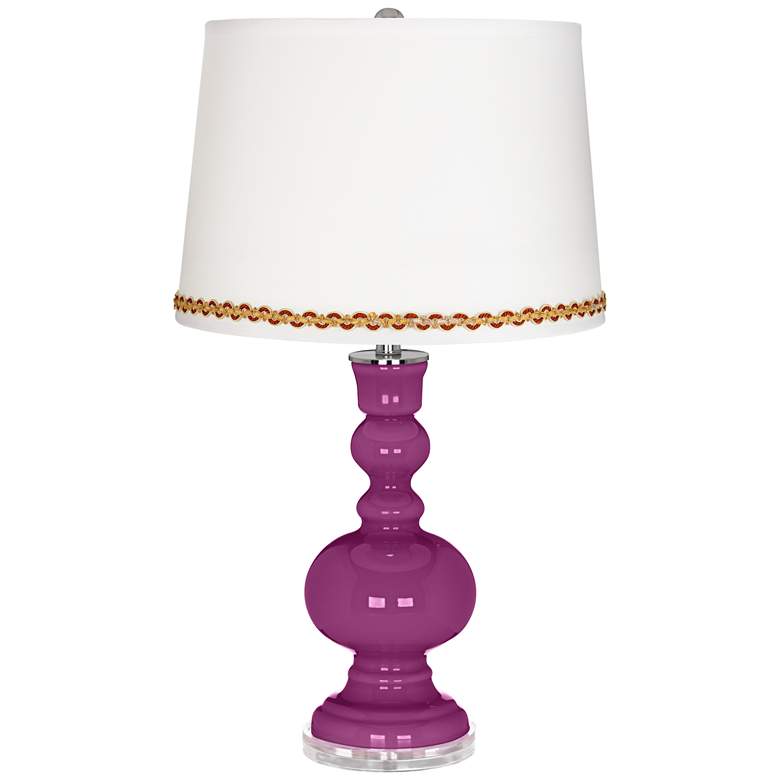 Image 1 Verve Violet Apothecary Table Lamp with Serpentine Trim