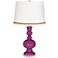 Verve Violet Apothecary Table Lamp with Serpentine Trim