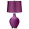 Verve Violet - Satin Plum Shade Ovo Table Lamp