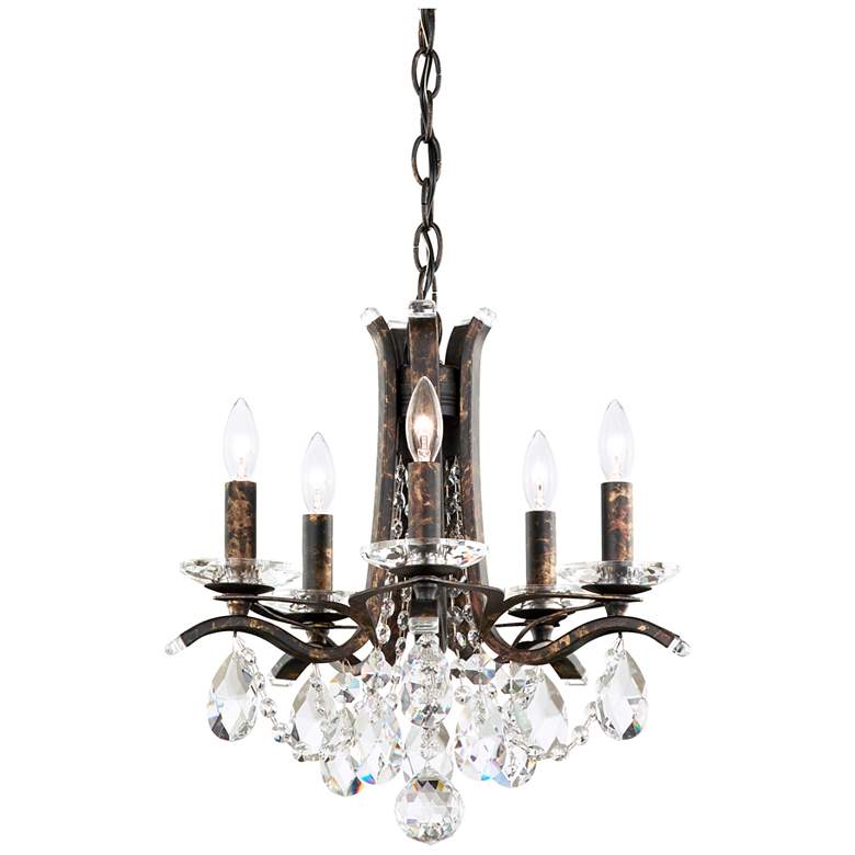 Image 1 Vesca 15.5"H x 15"W 5-Light Crystal Pendant in Heirloom Bronze