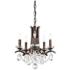 Vesca 15"W Heirloom Bronze and Crystal 5-Light Chandelier