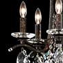 Vesca 15"W Heirloom Bronze and Crystal 5-Light Chandelier