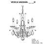 4_Vesca 15"W Heirloom Bronze and Crystal 5-Light Chandelier more views