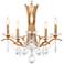Vesca 20"H x 23"W 5-Light Crystal Chandelier in French Gold