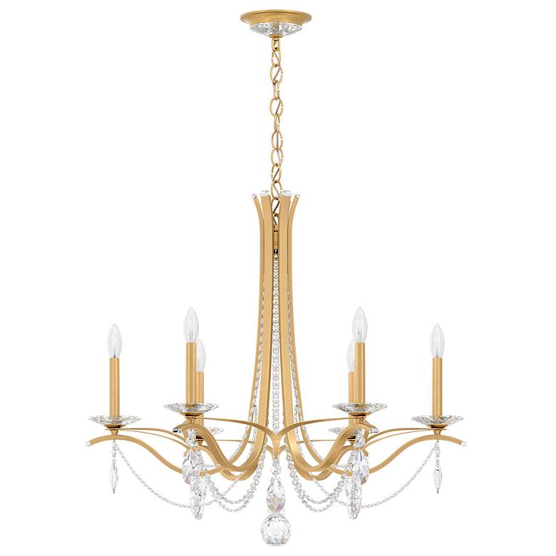 Image 2 Vesca 29"H x 33"W 6-Light Crystal Chandelier in Heirloom Gold more views