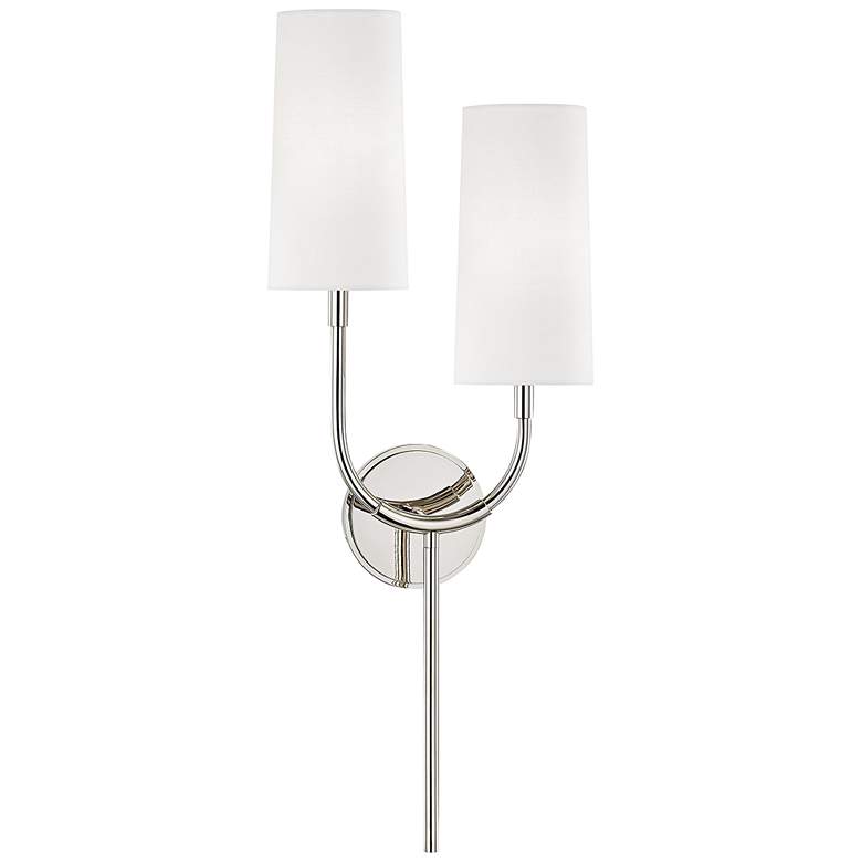 Image 1 Vesper 26 3/4 inch High Polished Nickel 2-Light Wall Sconce