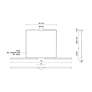 7_Vesper 73" Wide Brushed Gold LED Linear Pendant more views