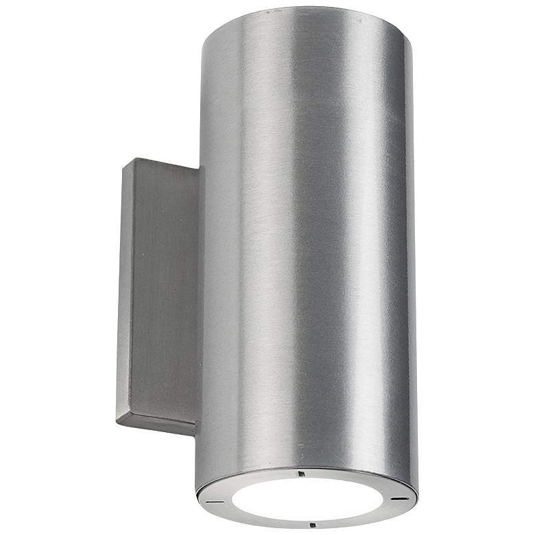 Image 2 Vessel 7 1/2 inch High Brushed Aluminum LED Outdoor Wall Light