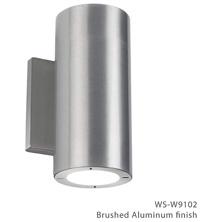 Image 2 Vessel 7 1/2" High Brushed Aluminum LED Outdoor Wall Light