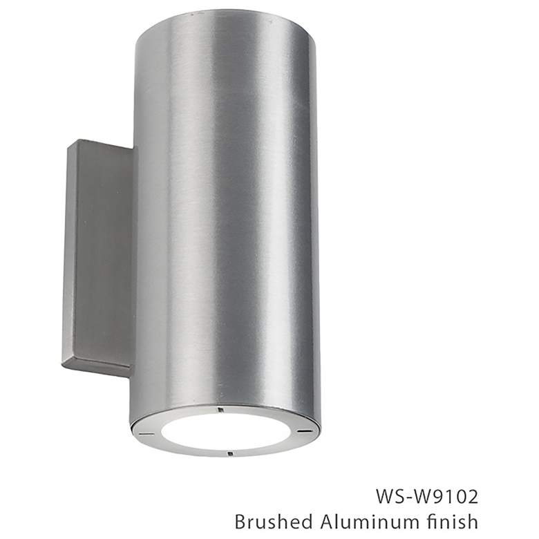 Image 2 Vessel 7 1/2 inch High Brushed Aluminum LED Outdoor Wall Light