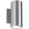 Vessel 7 1/2" High Brushed Aluminum LED Outdoor Wall Light