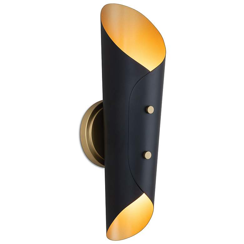Image 1 Vest Sconce (Blackened Brass and Natural Brass)