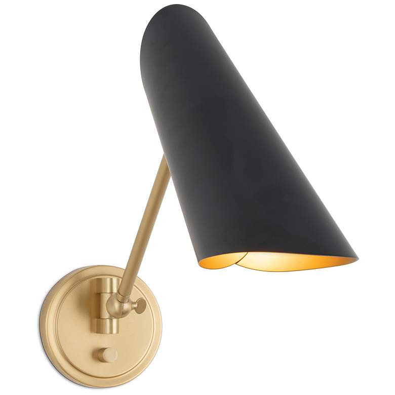 Image 1 Vest Single Arm Sconce (Blackened Brass and Natural Brass)