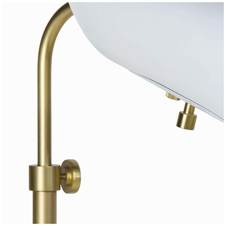 Image 2 Vest Table Lamp (White and Natural Brass) more views
