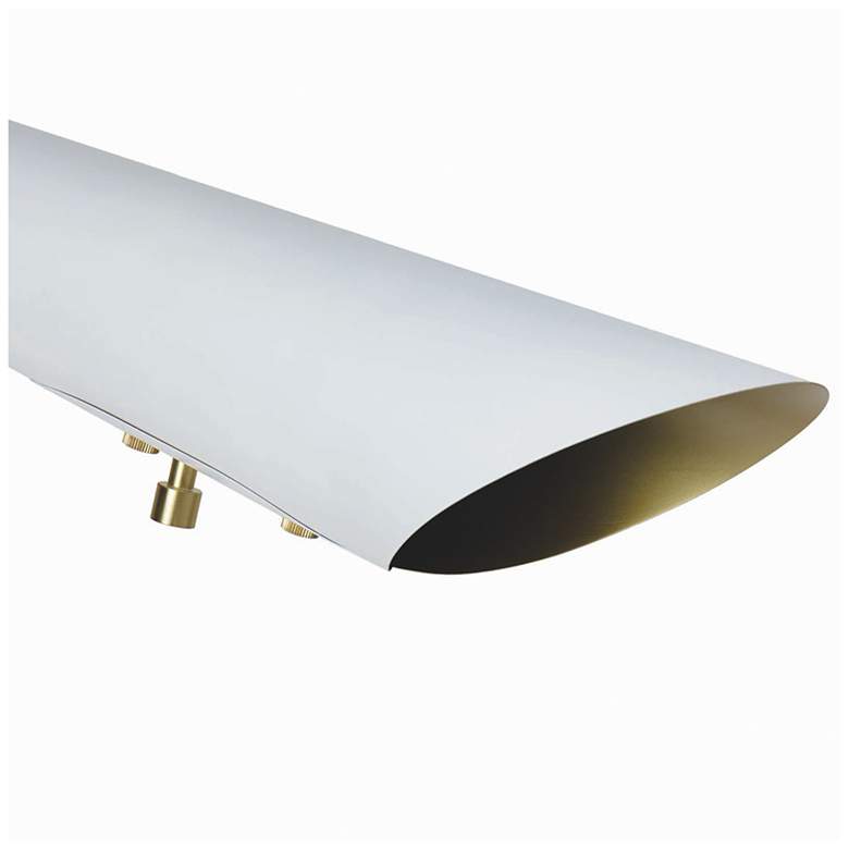 Image 3 Vest Table Lamp (White and Natural Brass) more views