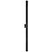 Vesta 72" High Black LED Outdoor Wall Light