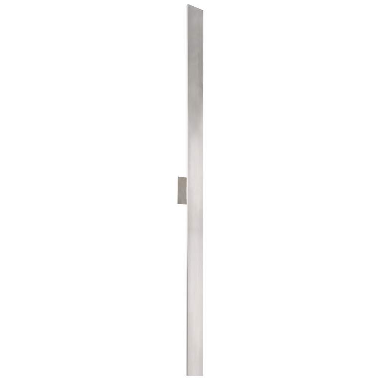 Image 1 Vesta 72" High Brushed Nickel LED Wall Sconce