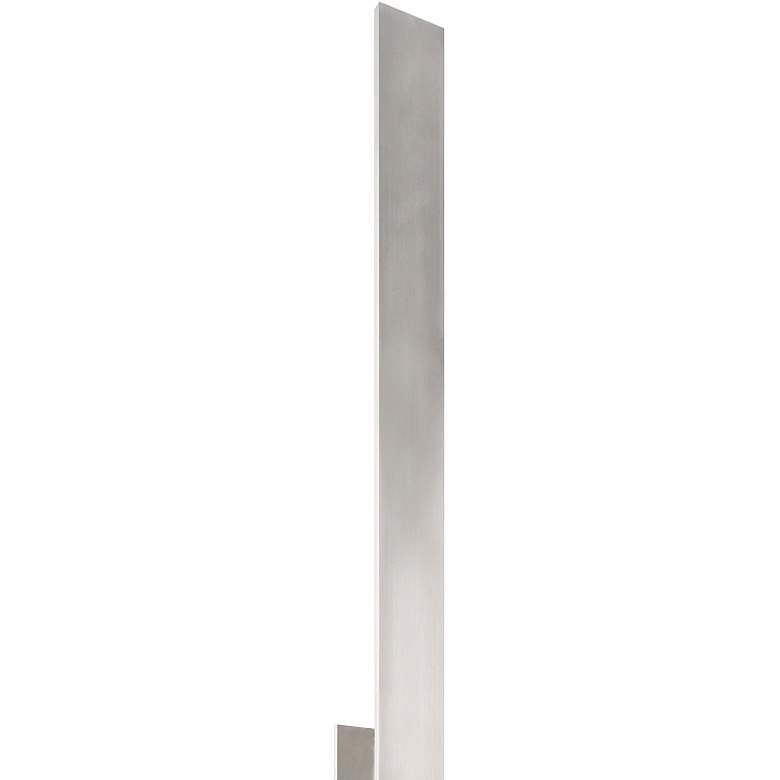 Image 2 Vesta 72" High Brushed Nickel LED Wall Sconce more views