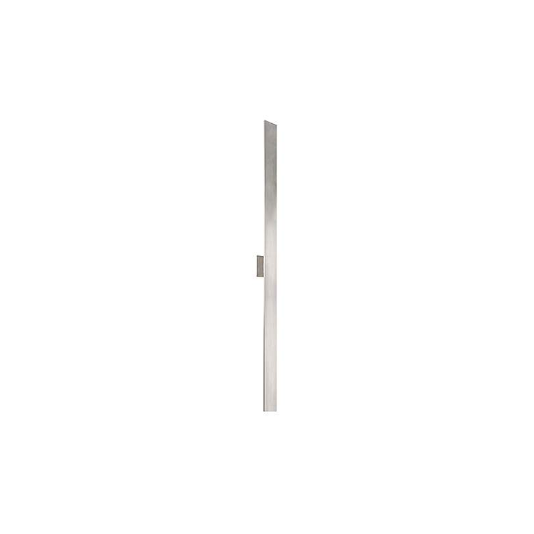 Image 3 Vesta 72" High Brushed Nickel LED Wall Sconce more views
