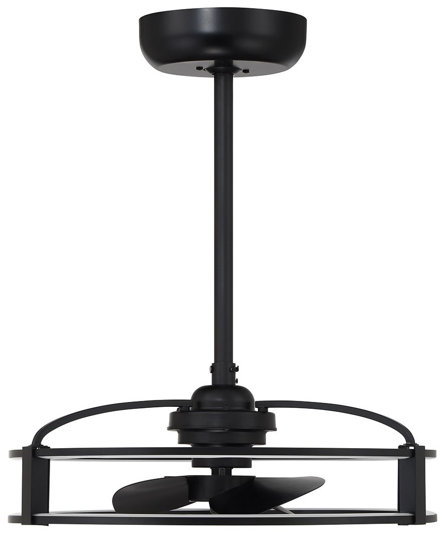 Image 2 Vesta LED Fan D'Lier in Matte Black (Fandelier) more views
