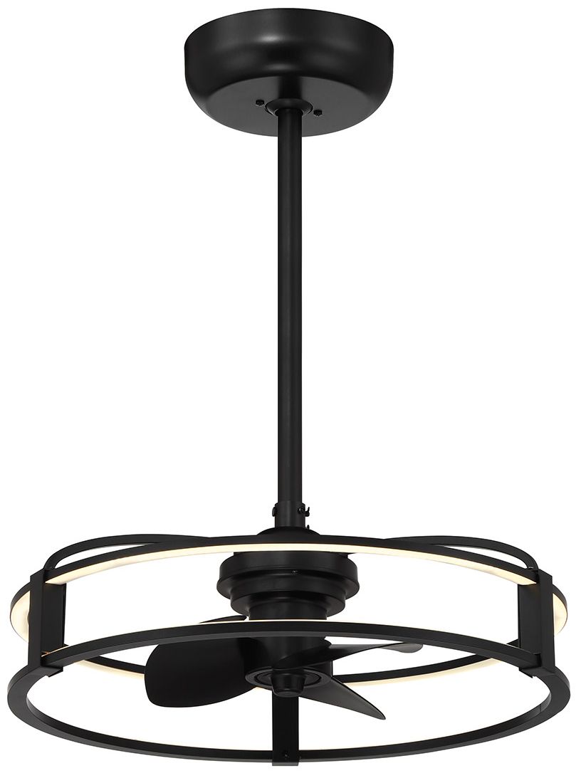 Image 3 Vesta LED Fan D'Lier in Matte Black (Fandelier) more views