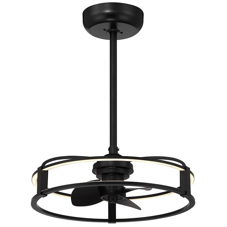 Image 3 Vesta LED Fan D'Lier in Matte Black more views