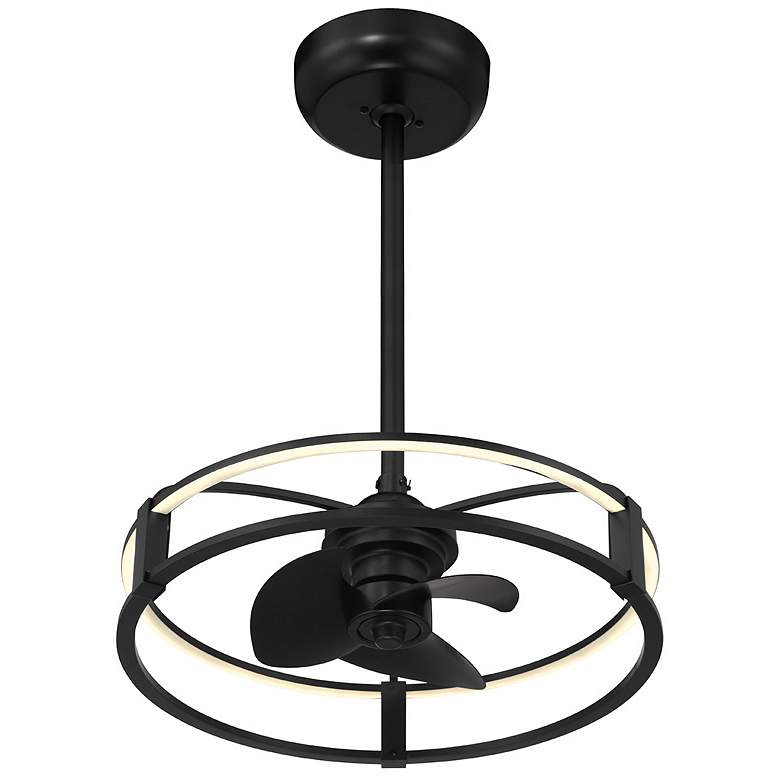 Image 4 Vesta LED Fan D'Lier in Matte Black more views