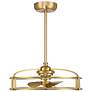 2_Vesta LED Fan D'Lier in Warm Brass more views