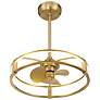 4_Vesta LED Fan D'Lier in Warm Brass more views