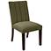 Vesta Regal Moss Channel Seam Armless Dining Chair