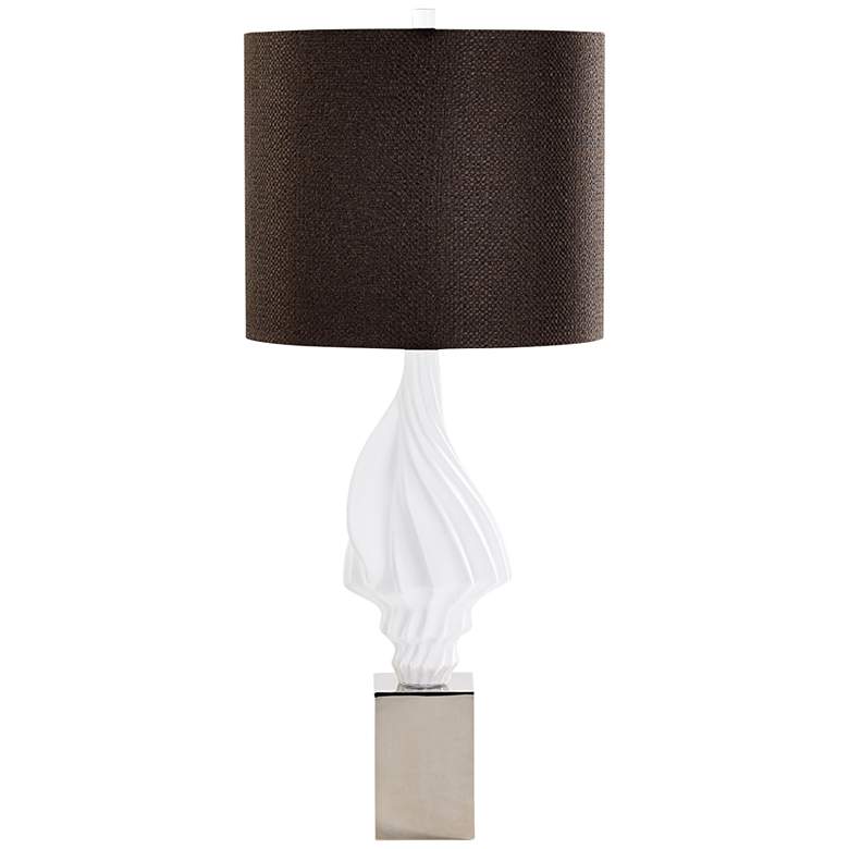 Image 1 Vestfold Gallery Display White Plaster Table Lamp
