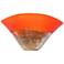 Vesuvius 18" Wide Orange-Red Hand-Crafted Art Glass Vase