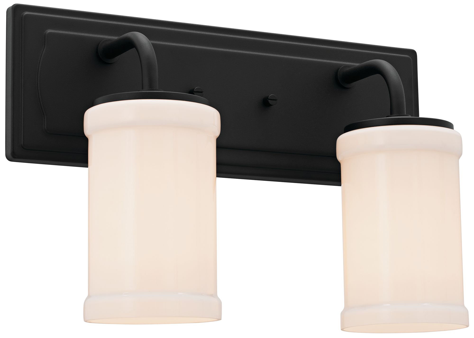 Vetivene 10 1/4" High Textured Black 2-Light Wall Sconce