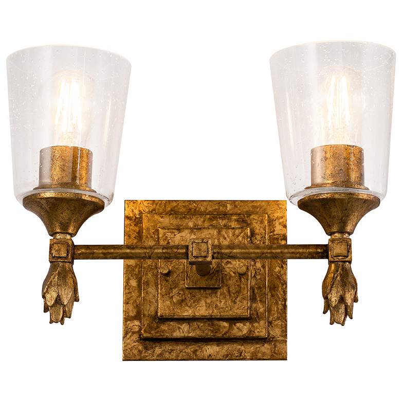 Image 1 Vetiver 2 Light Vanity Light In Gold