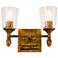 Vetiver 2 Light Vanity Light In Gold