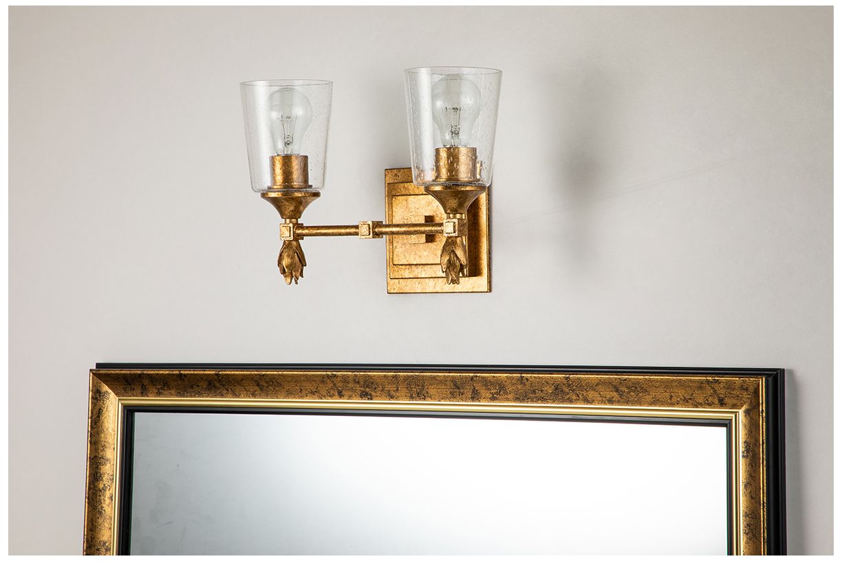 Image 4 Vetiver 2 Light Vanity Light In Gold more views